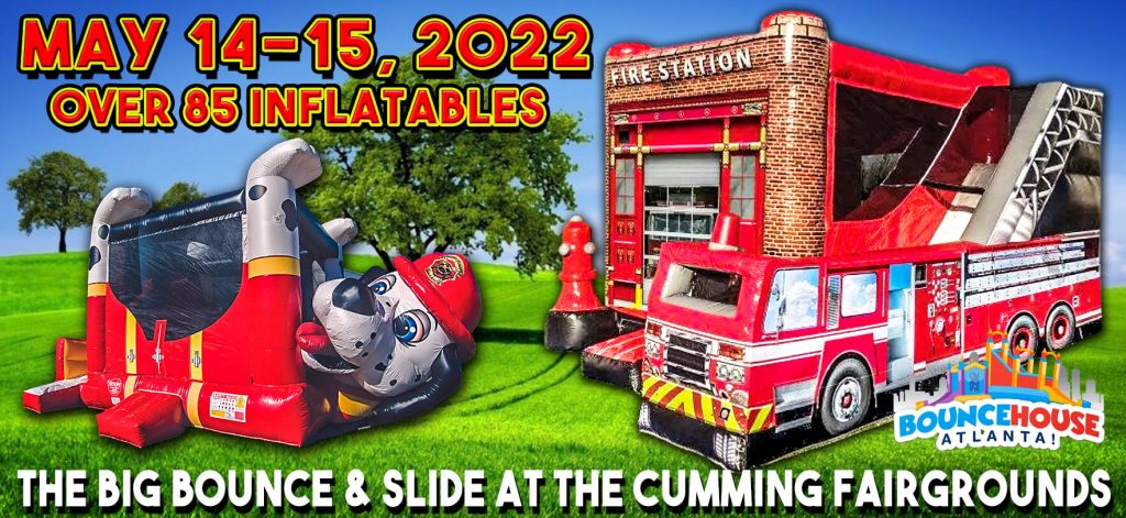 The Big Bounce and Slide Firehouse Inflatables