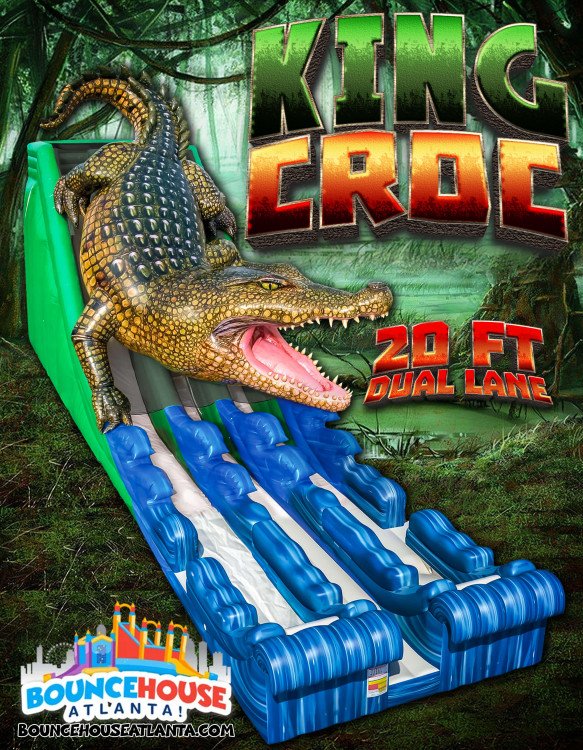24' King Croc Dual Lane Slide