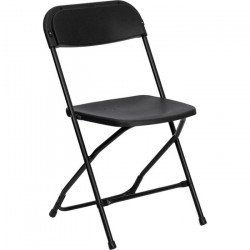 Black Plastic Folding Chairs