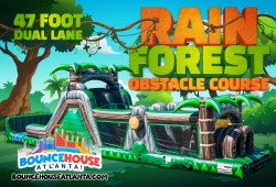 47' Rainforest Obstacle Course with Dual Lane Slide