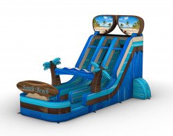 South20Beach 1687463588 18' South Beach Dual Lane Water Slide