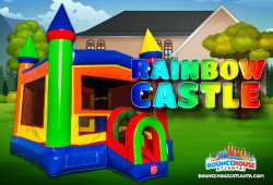 Rainbow Castle Bounce House