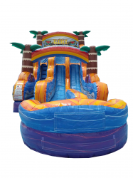 Tiki plunge dual lane water slide1 1698325987 18' Tiki Plunge Dual Lane Water Slide