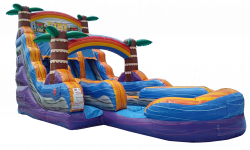 Tiki plunge dual lane water slide2 1698325987 18' Tiki Plunge Dual Lane Water Slide