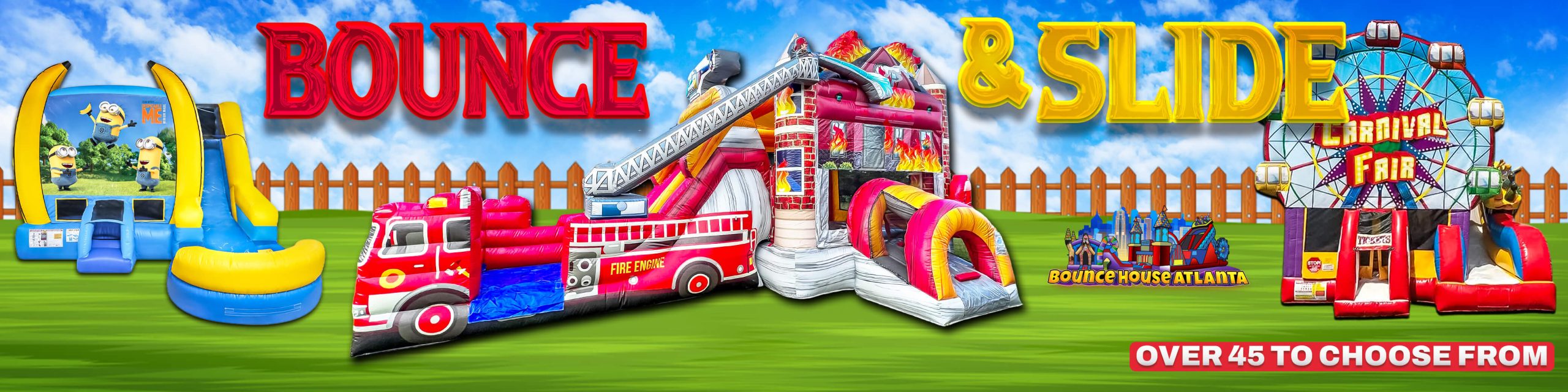 Bounce House with Slide Combo In Atlanta, GA. - Bounce House Atlanta