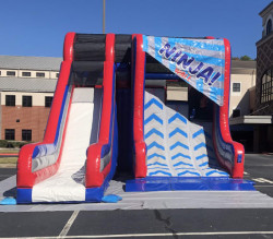 Ninja warrior inflatable wall roswell alpharetta roswell atlanta c 1 Ninja Warrior Obstacle Wall and 22' Slide