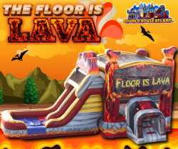 Floor is Lava Dual Lane slide Combo