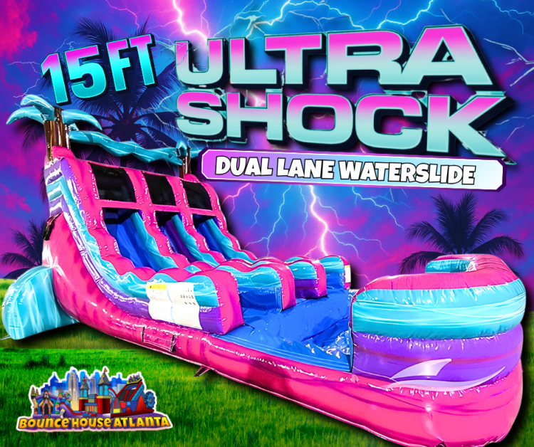 15' Dual Lane Ultra Shock Water Slide