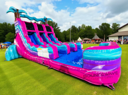 Ultra shock dual lane water slide2 1760106400 15' Dual Lane Ultra Shock Water Slide