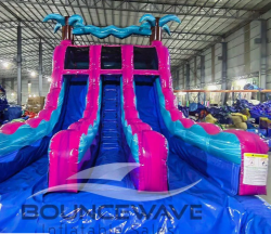 Ultra shock dual lane water slide3 1760106400 15' Dual Lane Ultra Shock Water Slide