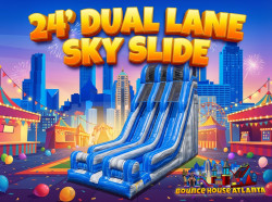 24' Dual Lane Sky Slide