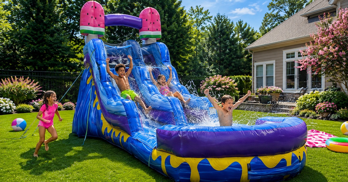 water slide rentals in Atlanta add a fun element to your event