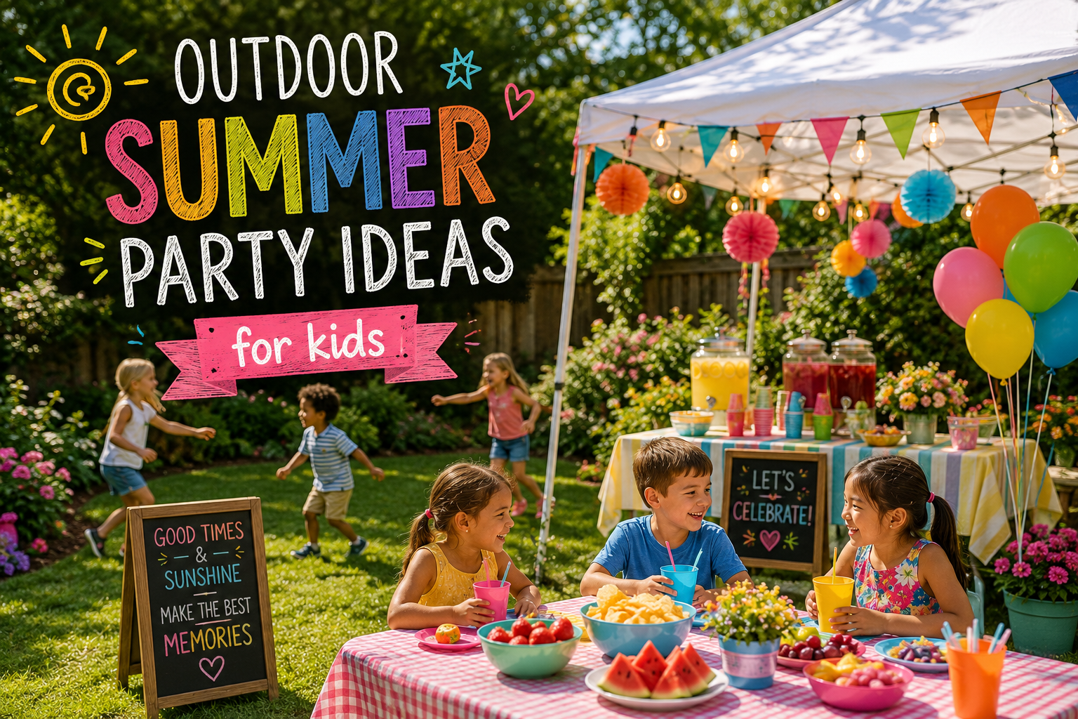 Outdoor Summer Party Ideas for Kids - BHA