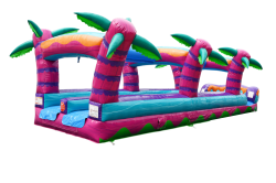 3520Tropical20Hurricane20DL20Slip20n20Slide20IP20Marble20 5 35' Dual Lane Tropical Hurricane Slip & Slide