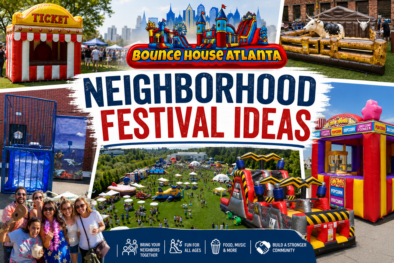 Neighborhood Festival Ideas | Bounce House Atlanta