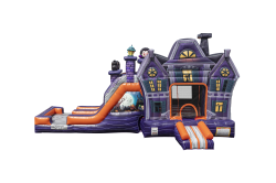 Halloween Mansion Bounce & Dual Lane Slide Combo