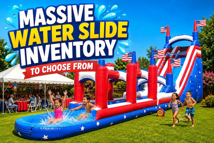 huge selection of water slide inventory to choose from - Bounce house atlanta 2026